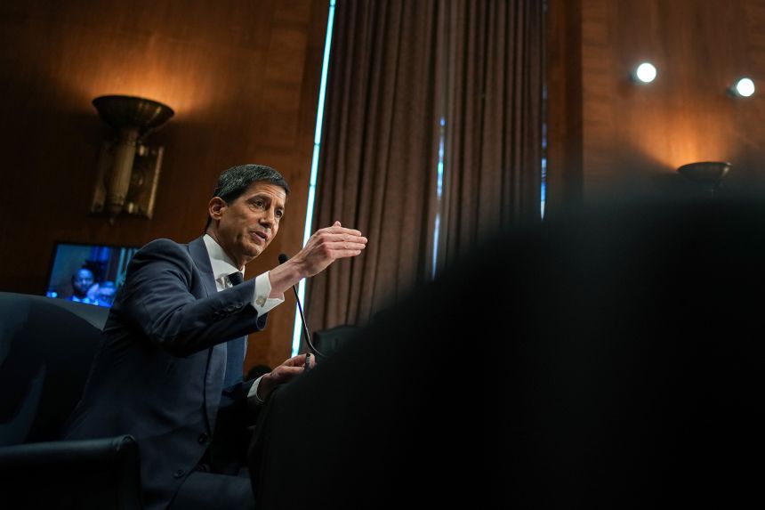 Kevin Warsh, US President Donald Trump's nominee for Chair of the Federal Reserve, testifies during his Senate Committee on Banking, Housing, and Urban Affairs confirmation hearing on April 21.