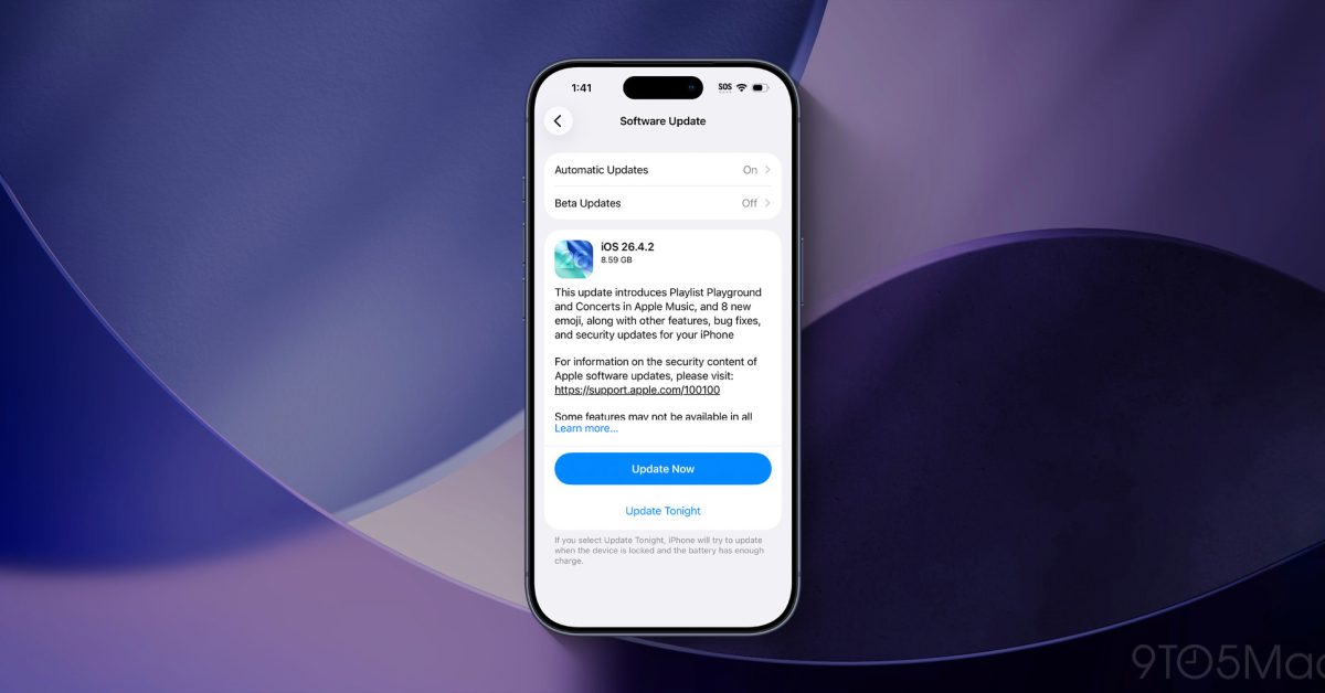 Apple releases iOS 26.4.2 for iPhone, here’s what’s new