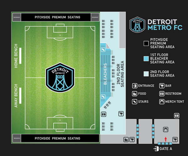 Detroit Metro FC Home Opener Saturday at Brighton's Legacy Center