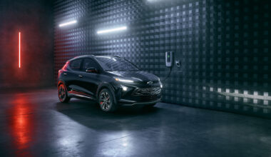 The 2023 Chevrolet Bolt EUV Redline Edition seen here in Black, but White or Silver is also available.