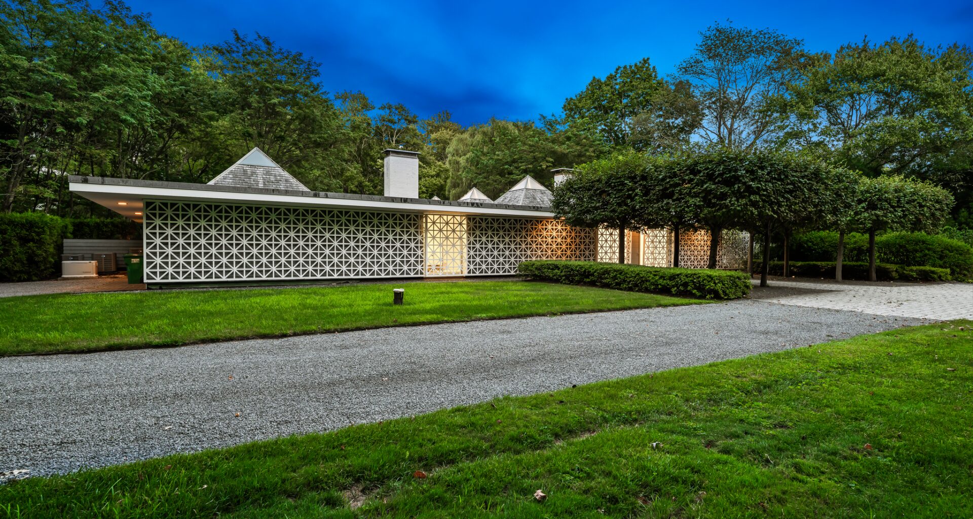 Guess the price of this CT mid-century modern mansion with pyramid skylights