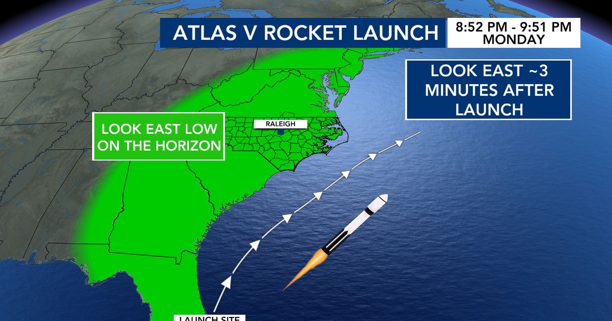 When, where you should look for Monday's Atlas V rocket launch? :: WRAL.com