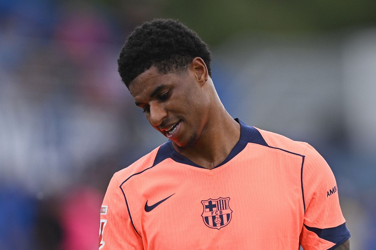 Marcus Rashford during Getafe vs Barcelona