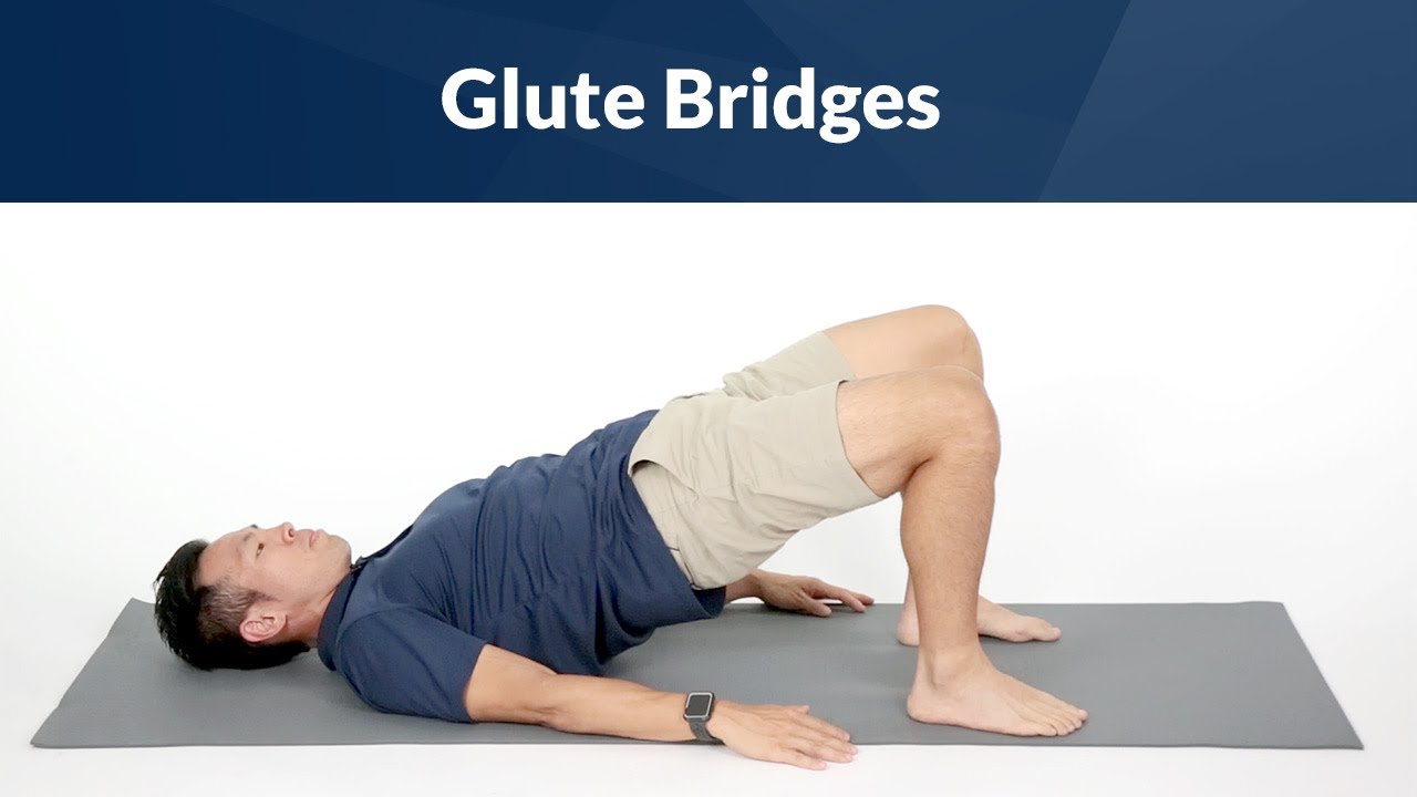 How to Do Glute Bridges to Ease Back Pain - YouTube