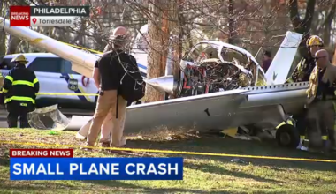 Philadelphia plane crash: Off-duty police officer among 2 injured after aircraft goes down in Fluehr Park in Torresdale