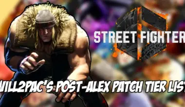 Will2pac releases his post patch Street Fighter 6 tier list that even includes Alex's position