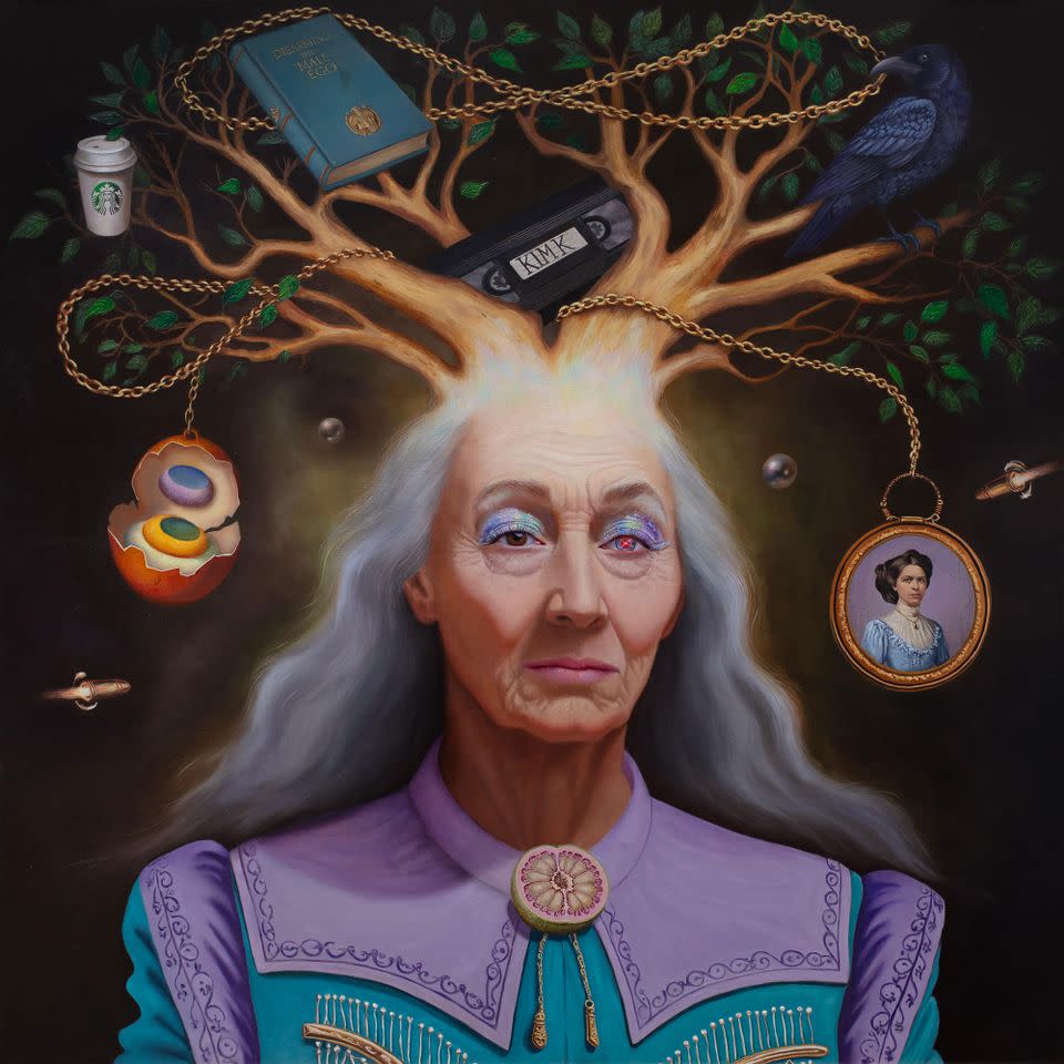 A painting from Jewel's series 'Matriclysm: An Archeology of Connections Lost.'Credit: Matthew Takes