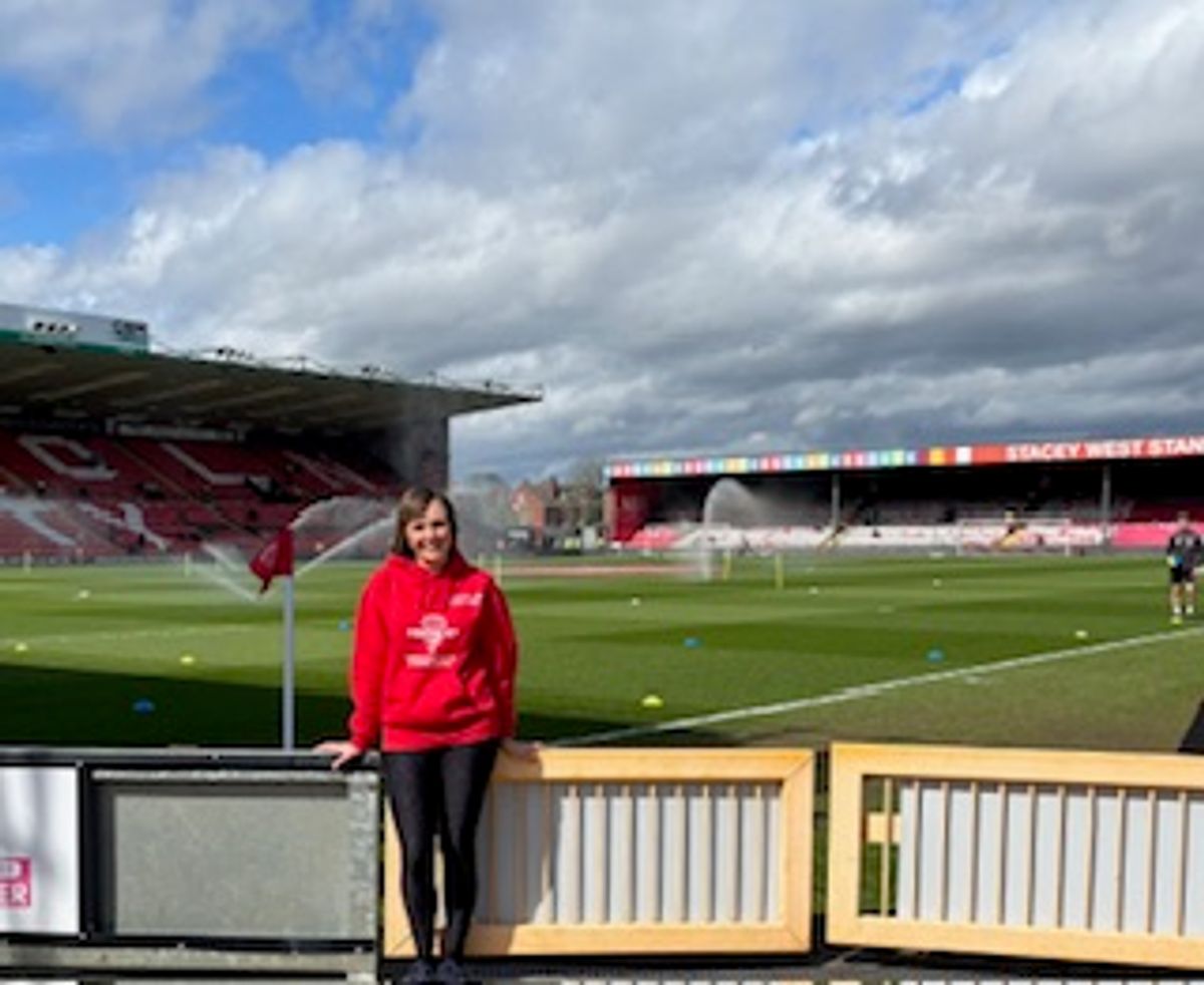 Lisa Lear at the LNER Stadium