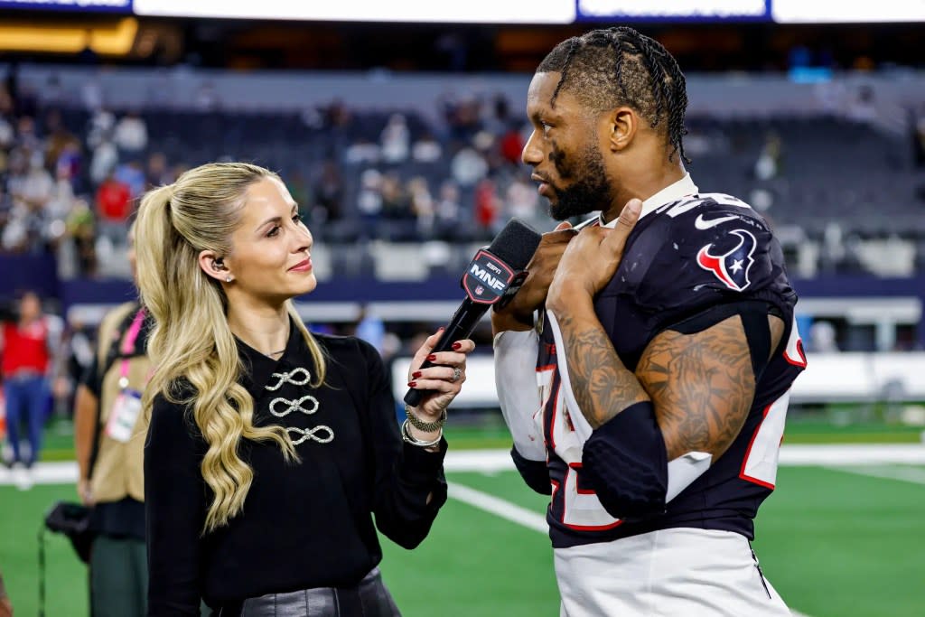 Laura Rutledge took over full-time ESPN sideline duties in 2025.