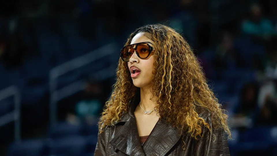 Former Chicago Sky forward Angel Reese, now with the Atlanta Dream.Kamil Krzaczynski-Imagn Images