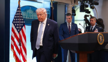 U.S. President Trump holds a press conference in the briefing room at the White House