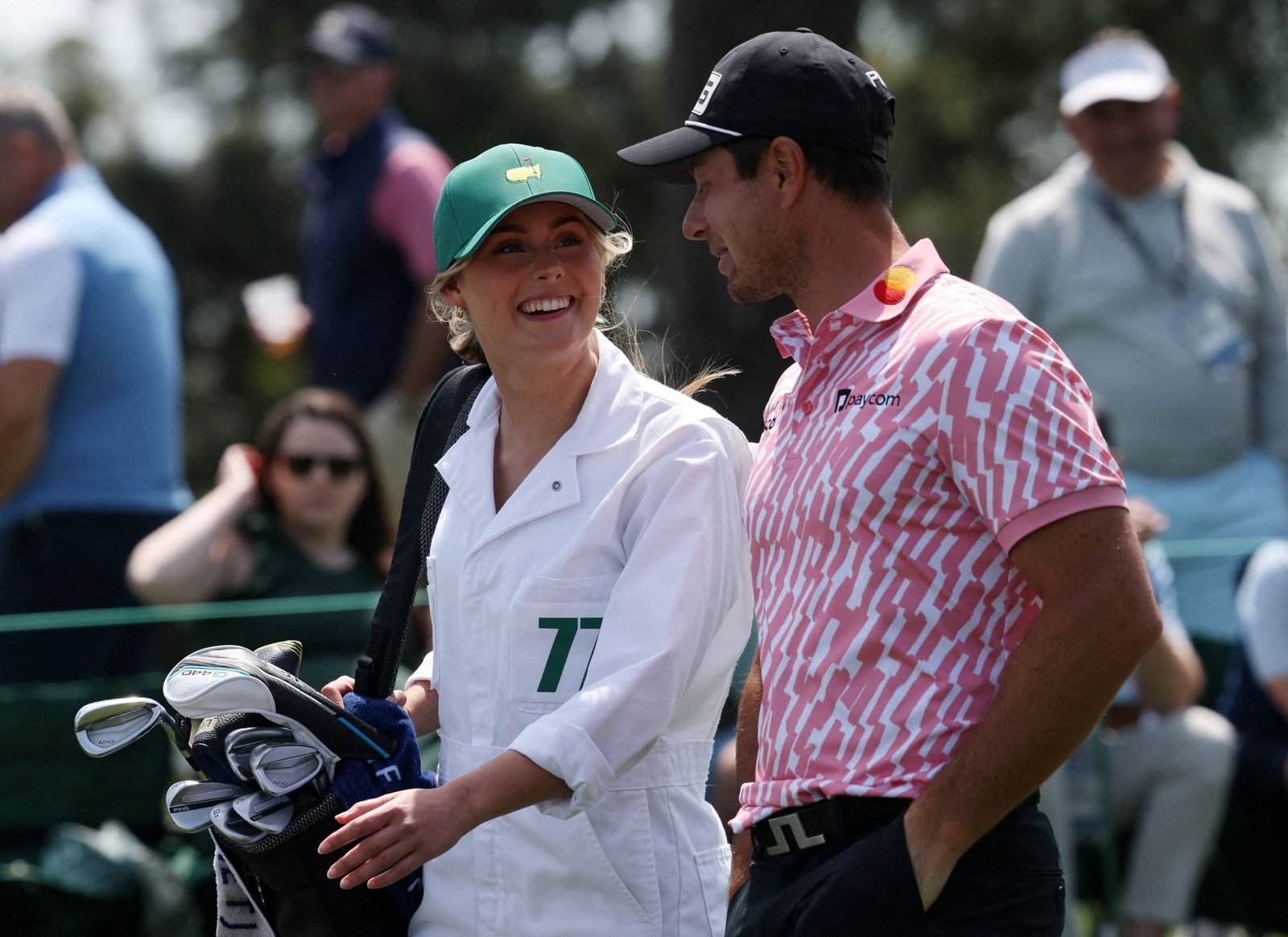 Tuva and Viktor in the Par 3 Contest