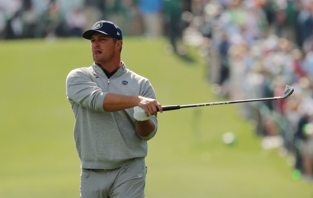 Bryson DeChambeau during the first round of the Masters.