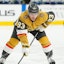 Vegas Golden Knights right wing Mitch Marner (93) awaits a face off.