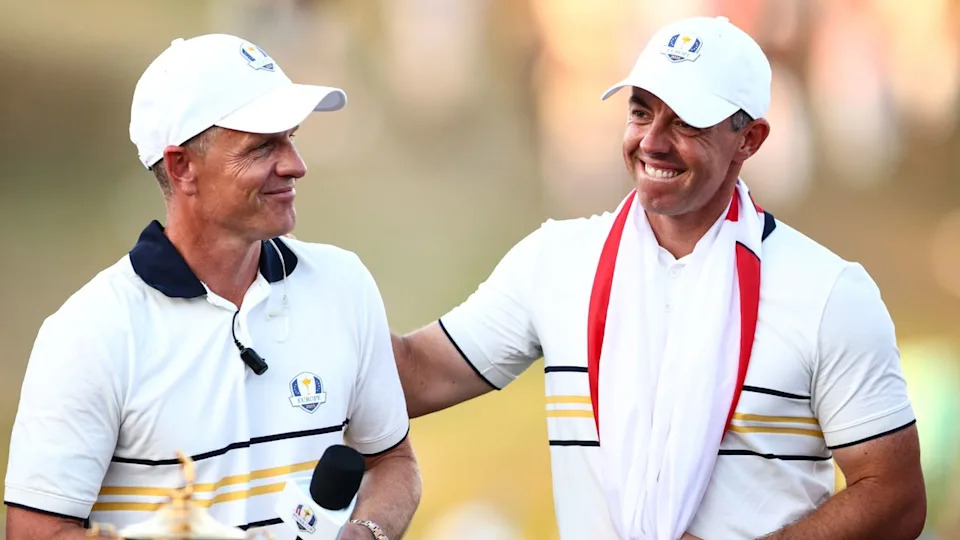  Luke Donald and Rory McIlroy at the Ryder Cup            . 