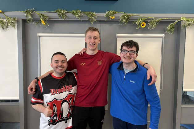 Three athletes from Leitrim preparing to take part in the Fitness Inclusion Games