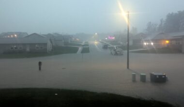 Heavy flooding in Janesville triggers road closures, damages buildings