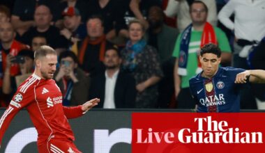 Paris Saint-Germain v Liverpool: Champions League quarter-final, first leg – live | Champions League