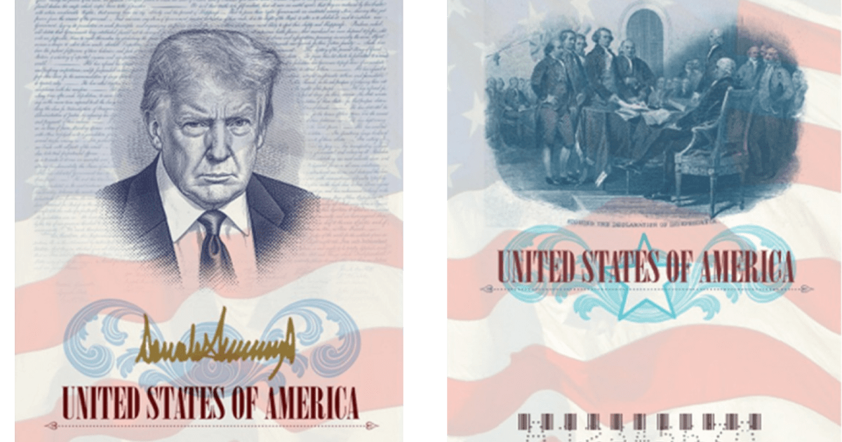 Trump's picture coming to some U.S. passports this summer, State Department says