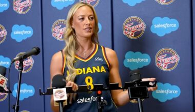 Indiana Fever's Sophie Cunningham gets baptized again