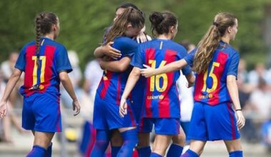 A record-breaking rout... Barcelona thrash Real Madrid 12-0 in the Women’s Champions League