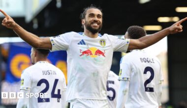 Leeds 3-0 Wolves: Visitors on brink of relegation as Daniel Fark's side boost survival hopes