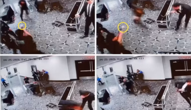 Video shows moment Secret Service officer fired at correspondents’ dinner suspect