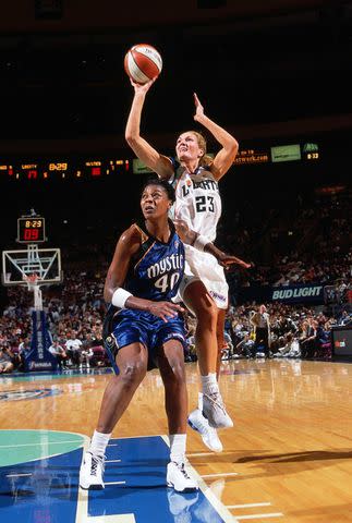 Sue Wicks playing for the New York Liberty in 2001Credit: Ray Amati/NBAE via Getty
