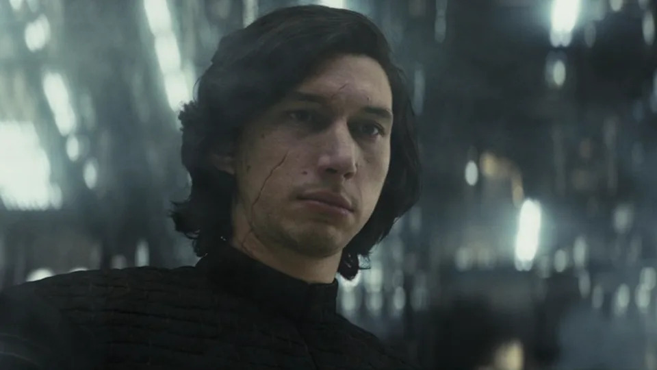 Adam Driver as Kylo Ren in The Last Jedi