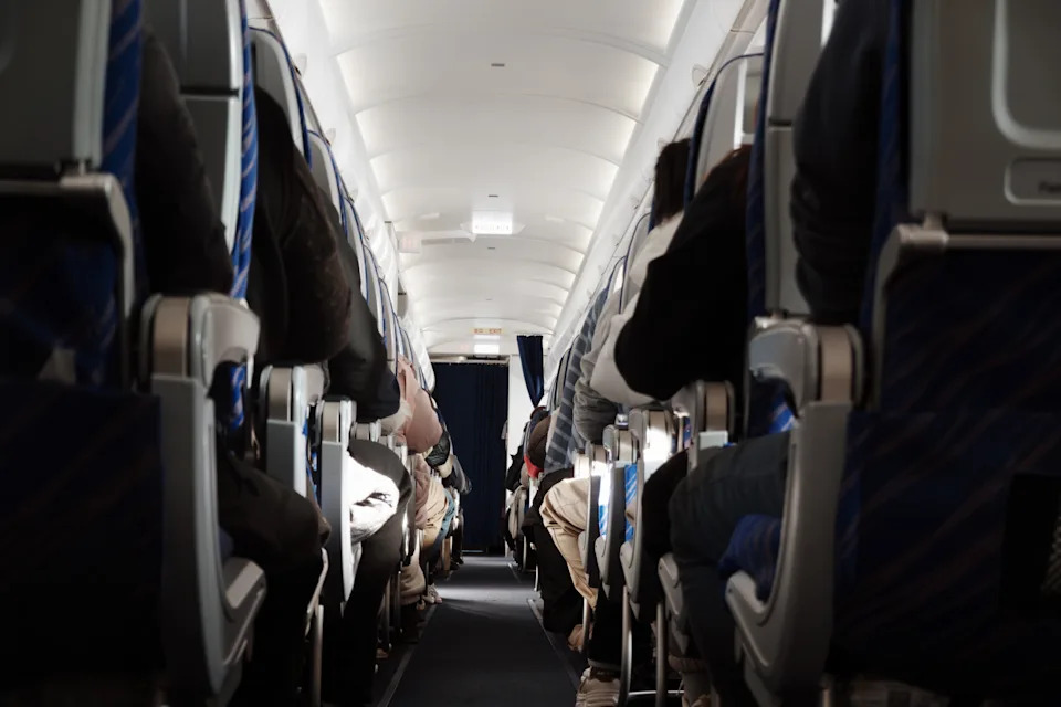 Airplane aisle