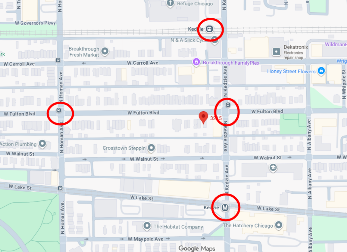 3215 West Fulton Boulevard three-flat permitted