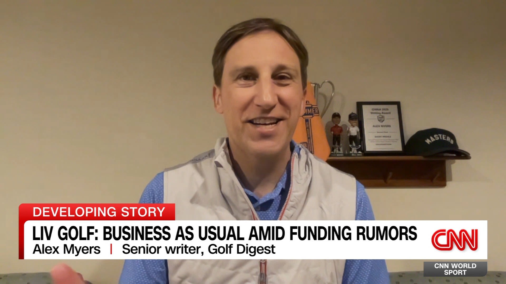 <p>CNN World Sport's Coy Wire speaks with Golf Digest senior writer Alex Myers about the uncertain future of LIV Golf.</p>