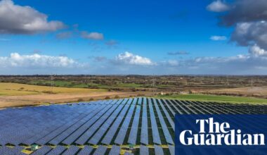 Britain breaks solar energy record twice as UK’s biggest solar farm gets approval | Solar power