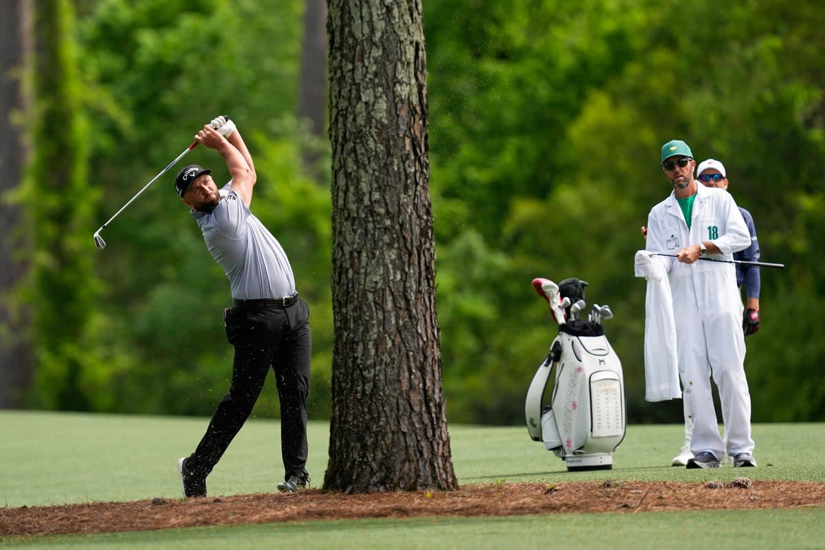 Jon Rahm shot a 78 on the opening day of the Masters (Copyright 2026 The Associated Press. All rights reserved)