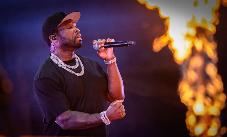 LONDON, ENGLAND - JULY 3: 50 Cent performs onstage during a concert at Tottenham Hotspur Stadium on July 3, 2025, in London, England. (Photo by Katja Ogrin/Getty Images)<p><a href="https://www.gettyimages.com/detail/news-photo/cent-performs-onstage-during-a-concert-at-tottenham-hotspur-news-photo/2223469261" rel="nofollow noopener" target="_blank" data-ylk="slk:Photo by Katja Ogrin on Getty Images;elm:context_link;itc:0;sec:content-canvas" data-yga="{"yLinkElement":"context_link","yModuleName":"content-canvas","yLinkText":"Photo by Katja Ogrin on Getty Images"}" class="link ">Photo by Katja Ogrin on Getty Images</a></p>