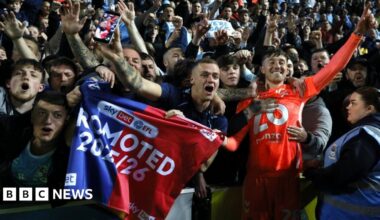 Coventry parties as Sky Blues return to the Premier League after 25 years