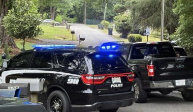 Search warrant being executed at Easley, South Carolina, home