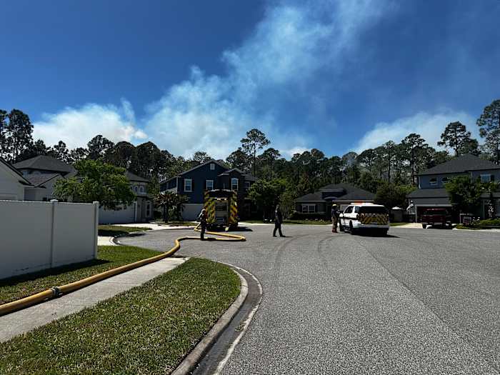 Homes on Keel Court in Nassau County being evacuated due to brush fire, officials say