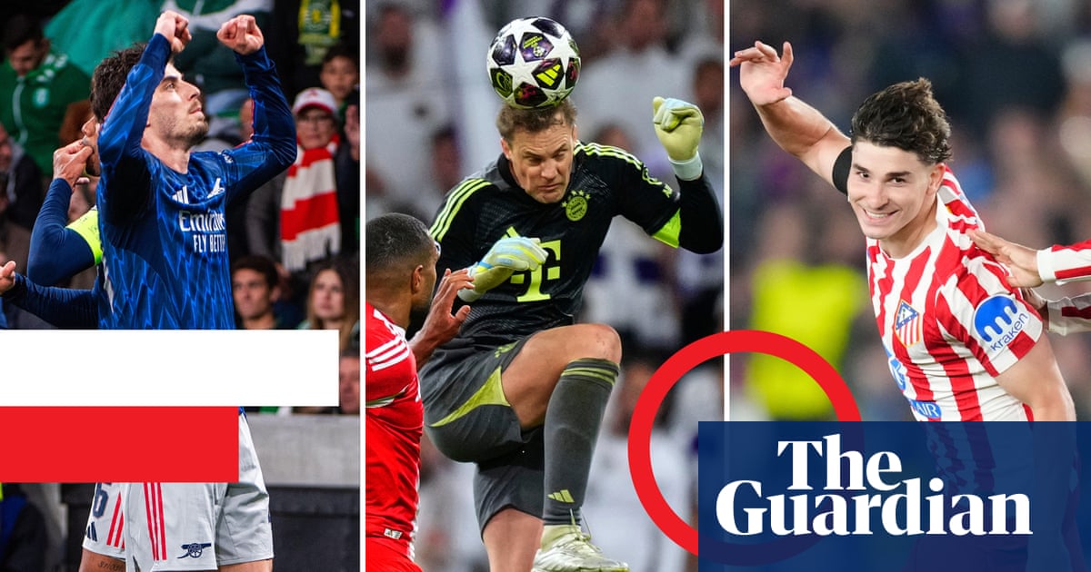 Champions League review: a brilliant Georgian, Bayern’s regret and Arsenal refind their faith | Champions League