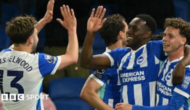 Brighton 3-0 Chelsea: Blues lose five league matches in row without scoring since 1912