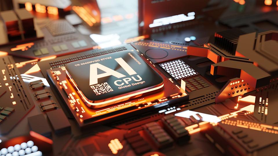 AI CPU inside of a server.
