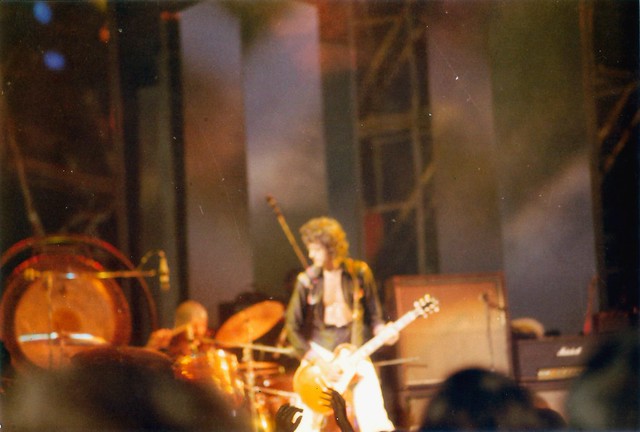 Led Zeppelin performing in Chicago, Illinois on July 7, 1973 (Gerald Pusateri)