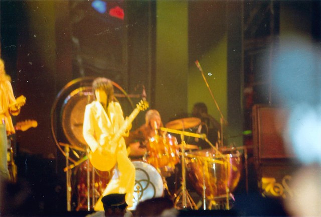 Led Zeppelin performing in Chicago, Illinois on July 7, 1973 (Gerald Pusateri)