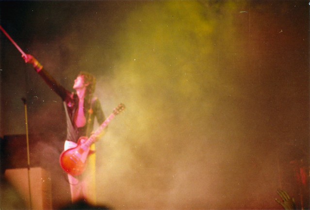Led Zeppelin performing in Chicago, Illinois on July 7, 1973 (Gerald Pusateri)