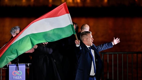 Thousands celebrate in Hungary as Péter Magyar ends Viktor Orbán's 16-year rule – video