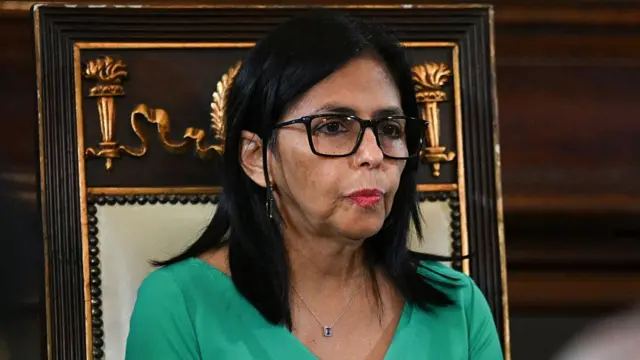 Acting Venezuelan President Delcy Rodriguez pictured