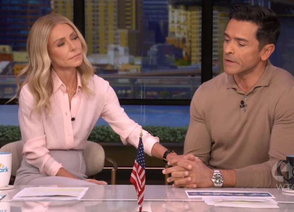 Kelly Ripa and Mark Consuelos announce death of Consuelos' father, Saul ConsuelosCredit: ABC