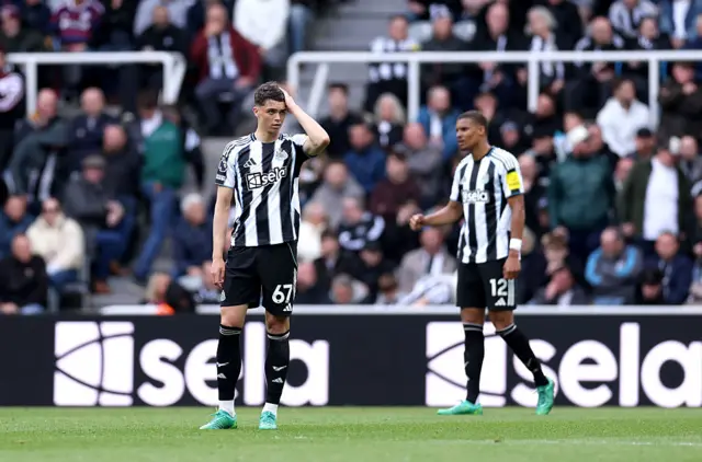 Newcastle United concede a goal