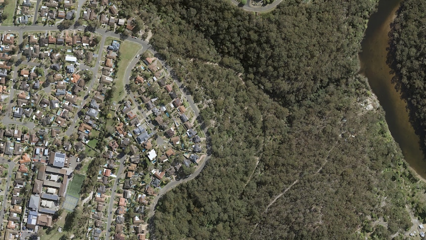 An aerial image comparison of the Barden Ridge property from 2020 to 2025.