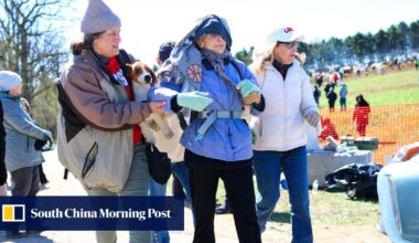 US animal rights activists clash with police over Wisconsin dog breeder